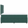 vidaXL Cama boxspring com colch&atilde;o 120x200 cm veludo verde-escuro