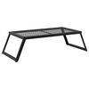 vidaXL Churrasqueira de Camping Dobr&aacute;vel Preto 58 x 31 x 2 cm A&ccedil;o Liga
