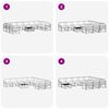 vidaXL Conjunto de Sof&aacute;s para Exterior 11 pcs Natural e Antracite