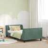 vidaXL Estrutura de Cama Infantil com Cabeceira Verde do Mar