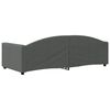 vidaXL Sof&aacute;-cama 90x200 cm tecido cinzento-escuro
