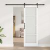 vidaXL Porta Deslizante Branco e Preto 73,5 x 211 cm