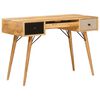 vidaXL Secret&aacute;ria de escrita com gaveta Castanho 110 x 55 x 76 cm