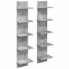 vidaXL Prateleira de Parede 2 pcs Cinzento Cimento 22 x 15 x 100 cm