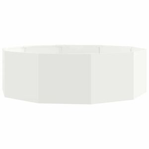 vidaXL Floreira Branco 120 x 120 x 35 cm A&ccedil;o