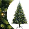 vidaXL &Aacute;rvore de Natal Artificial Articulada 300 LEDs Verde 240 cm