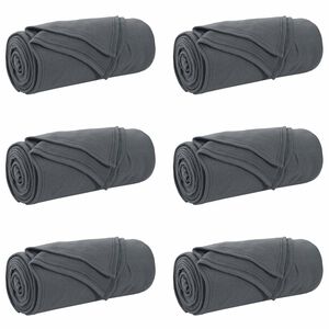 vidaXL Cobertores de Sof&aacute; 6 unid. Cinzento-Escuro 240 x 220 cm 4.44 kg