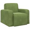 vidaXL poltrona Verde Claro Veludo