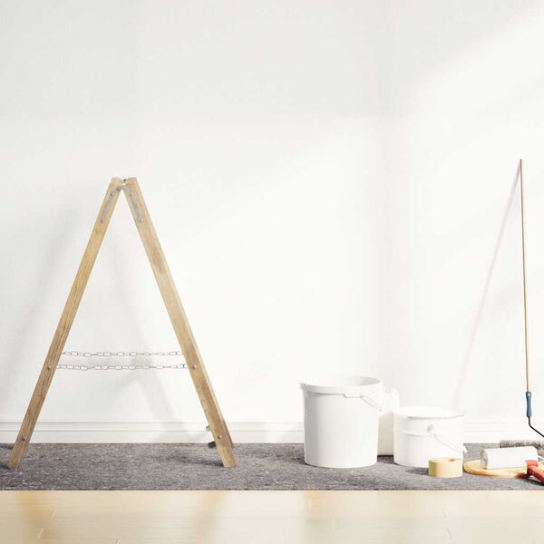 vidaXL Tapete p/ pintor em velo antiderrapante 25 m 220g/m² cinzento