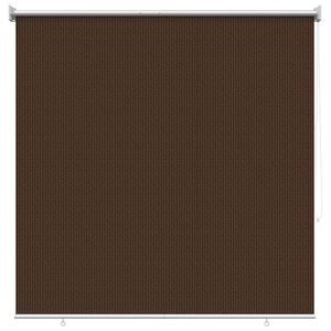 vidaXL Persiana Rol&ocirc; Externa com Bloco de 90% UV Castanho 140 x 140 cm