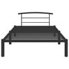 vidaXL Estrutura de cama 90x200 cm metal preto