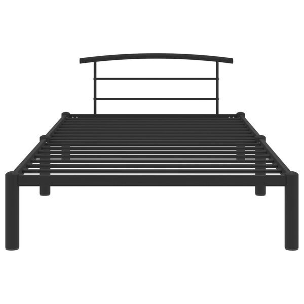 vidaXL Estrutura de cama 90x200 cm metal preto