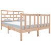 vidaXL Estrutura de cama 140x190 cm pinho maciço