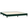 vidaXL Cama com molas colch&atilde;o 200x210 cm veludo verde-escuro