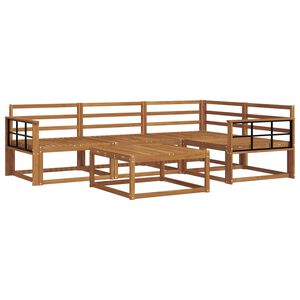 vidaXL Conjunto de Sof&aacute;s para Exterior 5 pcs Natural