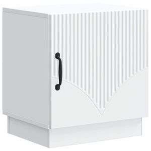 vidaXL Mesa-de-cabeceira Branco 43 x 34,5 x 47 cm Derivados de Madeira
