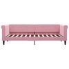 vidaXL Sofá-cama com gavetão 80x200 cm veludo rosa