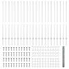 vidaXL Cerca com Poste Prateado 1,4 x 50 m A&ccedil;o