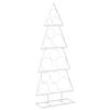 vidaXL &Aacute;rvore de Natal de metal KUOPIO 125 cm A&ccedil;o Branco