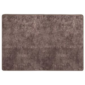 vidaXL Passadeira MARSA Cinzento 100 x 150 cm Poli&eacute;ster e PVC