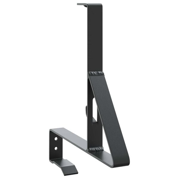 vidaXL Suporte para Prote&ccedil;&atilde;o de Neve Preto 29,5 x 3 x 34,5 cm A&ccedil;o