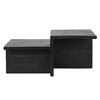 LABEL51 Mesa de centro Skip 90x50x42 cm preto