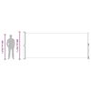 vidaXL Toldo lateral retr&aacute;til para p&aacute;tio 200x500 cm preto