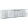 vidaXL Cama elevada de gabi&atilde;o 2 unid. 300 x 50 x 80 cm A&ccedil;o Galvanizado