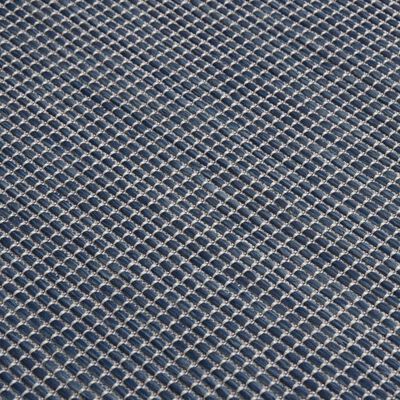 vidaXL Tapete de tecido plano para exterior 80x150 cm azul