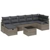 vidaXL Conjunto de Sof&aacute;s 8 unid. 7-N&uacute;mero de lugares Cinzeto vime PE