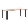 vidaXL P&eacute;s de mesa de console 4 pe&ccedil;as antracite 72-74 cm a&ccedil;o