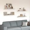 vidaXL Prateleiras parede 4 pcs 80x23,5x3,8 cm MDF carvalho e branco