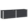 vidaXL Canteiro de jardim elevado Preto 200 x 50 x 54 cm