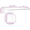 vidaXL Toldo retr&aacute;til autom&aacute;tico 500x300 cm bord&ocirc;