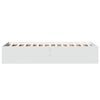vidaXL Estrutura de cama 75x190 cm derivados de madeira branco