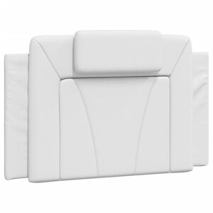 vidaXL Almofad&atilde;o de cabeceira Viana 80 cm couro artificial branco