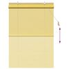 vidaXL Estores de rolo com cortinas Manual Amarelo 100 x 160 cm Bambu