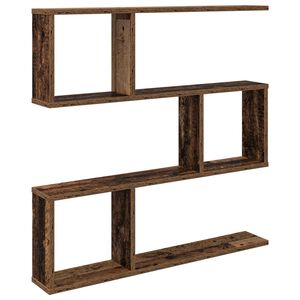 vidaXL Prateleira de Parede Madeira antiga 80 x 12 x 79,5 cm