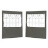 vidaXL Lateral de Tenda para Festa 2 pcs 200 x 195 cm Antracite
