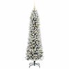 vidaXL &Aacute;rvore de Natal Artificial Branco 180 cm PVC, Metal e Pl&aacute;stico