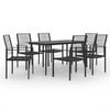 vidaXL 7 pcs conjunto de jantar para jardim