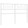 vidaXL Cabeceira de substitui&ccedil;&atilde;o 150 cm metal branco