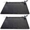 Intex Tapetes de aquecimento solar 2 pcs PVC 1,2x1,2 m preto 28685