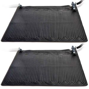 Intex Tapetes de aquecimento solar 2 pcs PVC 1,2x1,2 m preto 28685