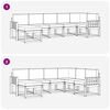vidaXL Conjunto de Sof&aacute;s para Exterior 7 pcs Natural e Antracite