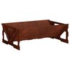vidaXL Fire Pit Ferro Enferrujado 60 x 40 x 20 cm A&ccedil;o Corten