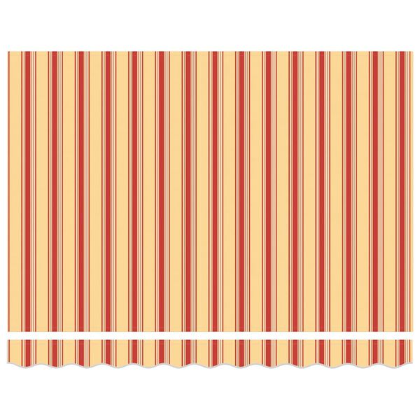 vidaXL Toldo retr&aacute;til 3,5x2,5 m tecido e alum&iacute;nio amarelo e branco