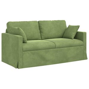 vidaXL Sof&aacute; Verde Claro 158 x 78 x 80 cm Veludo