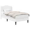 vidaXL Estrutura da Cama Branco 80 x 200 cm Couro Sint&eacute;tico