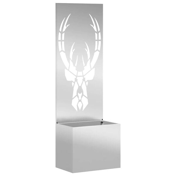 vidaXL Tela de Privacidade para Jardim Prateado 50 x 140 cm